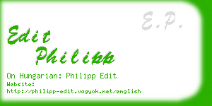 edit philipp business card